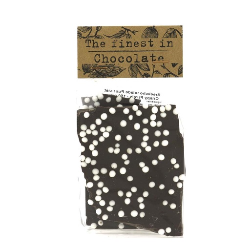 [11946] The Finest in Chocolate - Breekchoco Puur Crispy Parels 150 g    
