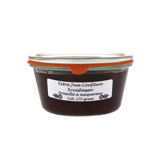 [7165] Theo van Woerkom - Extra Jam-Confiture Kruisbes 270 g