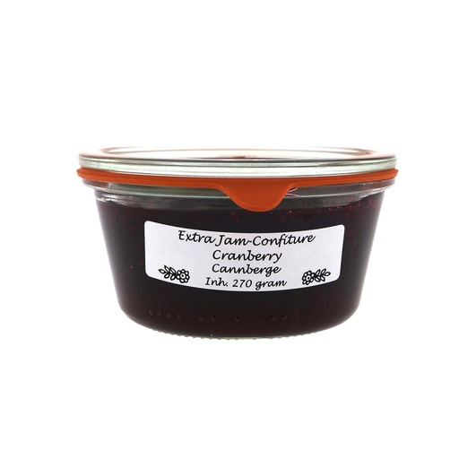[7158] Theo van Woerkom - Extra Jam-Confiture Cranberry 270 g 