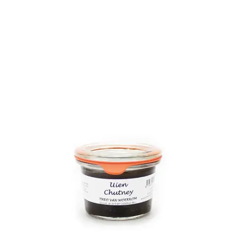 [7142] Theo van Woerkom - Mini Weckpotje Uien Chutney 80 g    