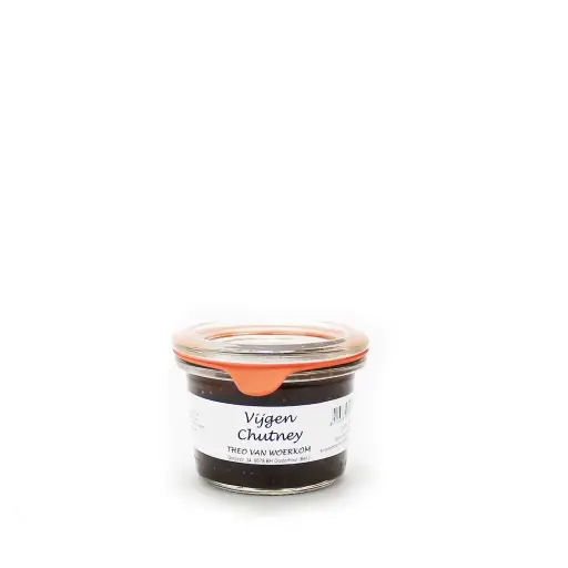 [7143] Theo van Woerkom - Mini Weckpotje Vijg Chutney 80g    