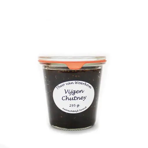 [7146] Theo van Woerkom - Weckpot Vijgen Chutney 295 g     