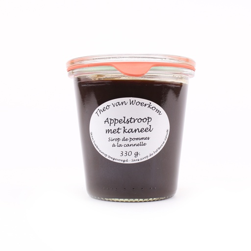 [5075] Theo van Woerkom - Appelstroop met Kaneel 330 g    