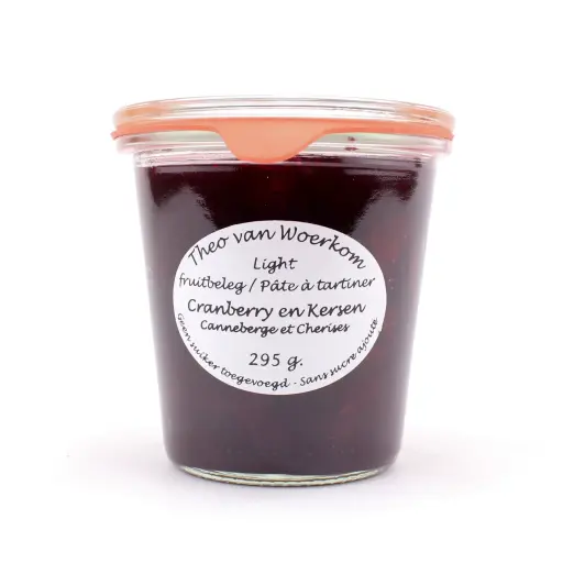 [5029] Theo van Woerkom - Cranberries & Kersen Light 295 g     
