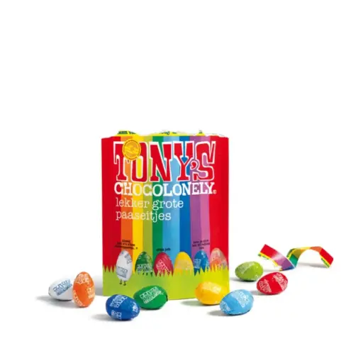 [90155] Tony's Chocolonely - Paaseitjes Pouch mix 230 g