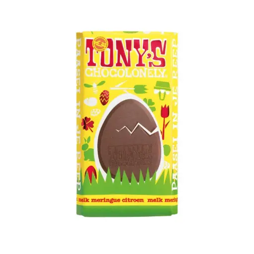 [90114] Tony's Chocolonely - Paasreep Melk Meringue Citroen 180 g    