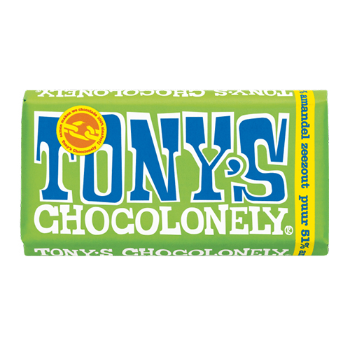 [90007] Tony's Chocolonely - Puur Amandel Zeezout 180 g    