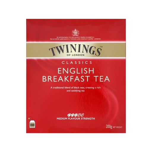 [6177] Twinings - English Breakfast met envelopje 100st    