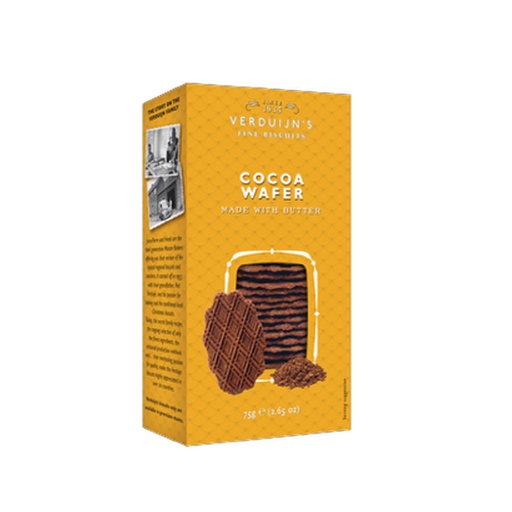 [6768] Verduijn's Fine Biscuits - Cacaowafel 75 g      