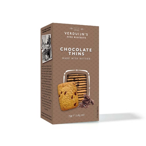 [6749] Verduijn's Fine Biscuits - Chocolade Kokoskoekjes 75 g      