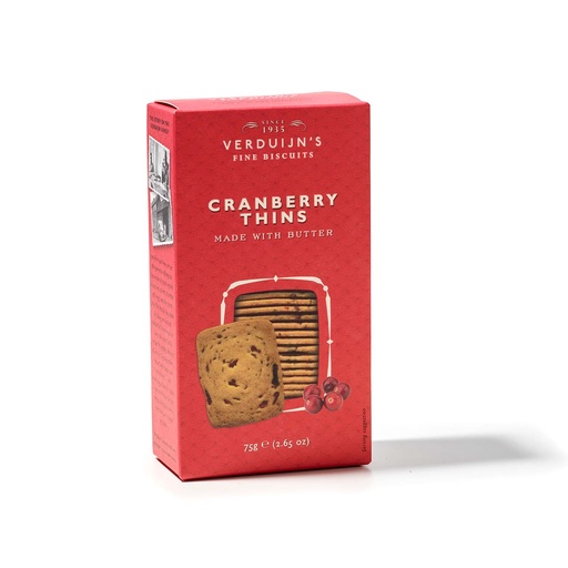 [6762] Verduijn's Fine Biscuits - Cranberrykoekjes 75 g