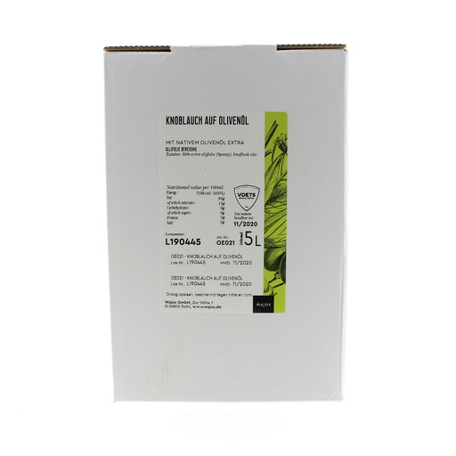 [5382] Wajos - Olijfolie met Knoflook 5 L    