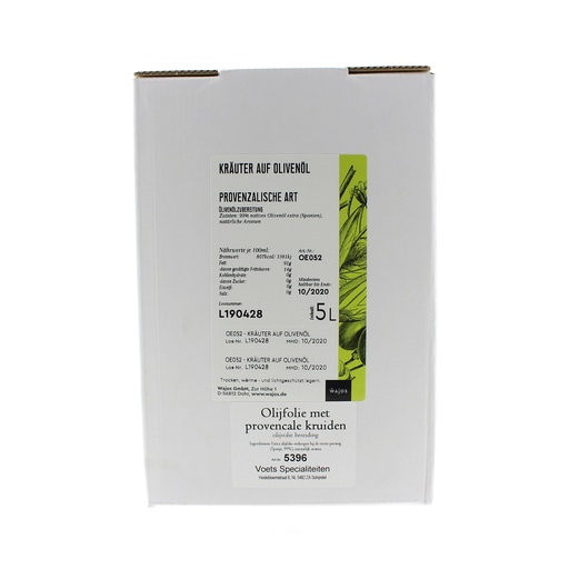 [5396] Wajos - Olijfolie met Provençaalse kruiden 5 L   