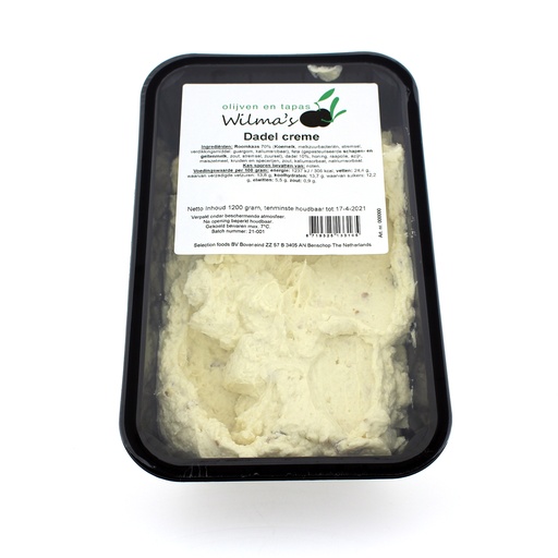 [18170] Wilma's - Dadel Creme 1200g     