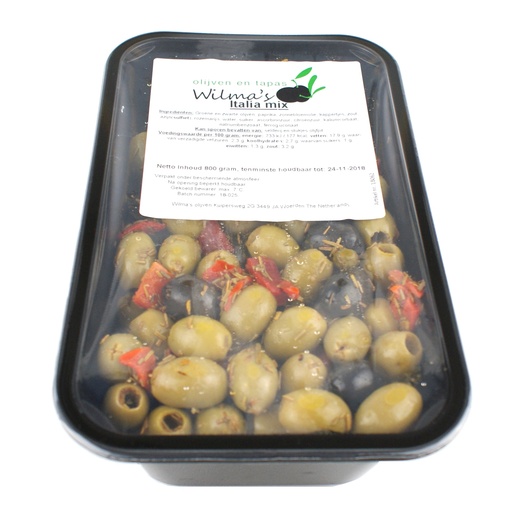 [18062] Wilma's - Olijvenmix alla Italia 800 g    