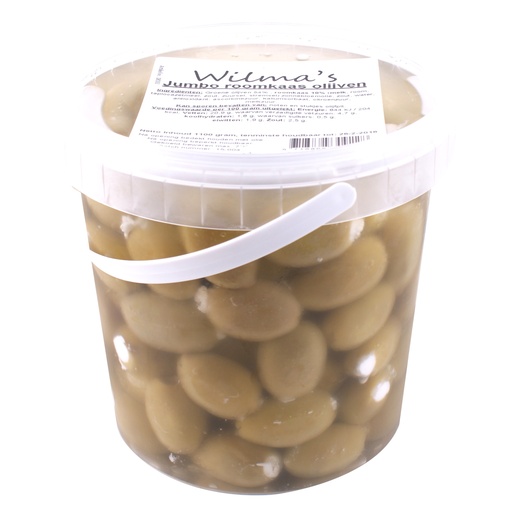 [18102] Wilma's - Jumbo Roomkaas Olijven 1100 g    