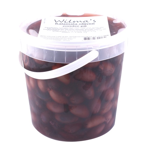 [18007] Wilma's - Kalamata Olijven zonder pit 1100 g   