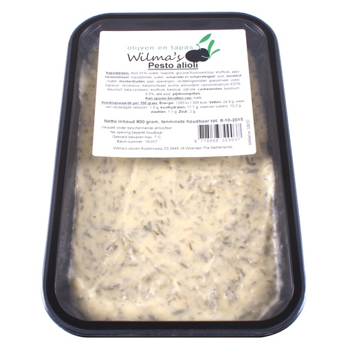 [18157] Wilma's - Pesto Alioli 800 g     