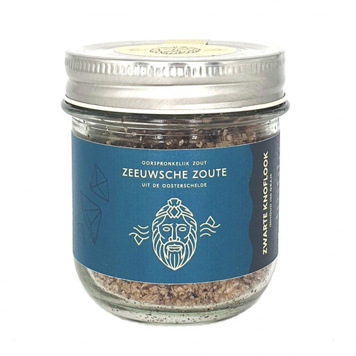 [21011] Zeeuwsche Zoute - Glazen Pot Zwarte Knoflook 100 g    