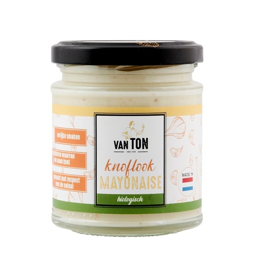 [4133] Van TON - Knoflook Mayonaise 160 g BIO