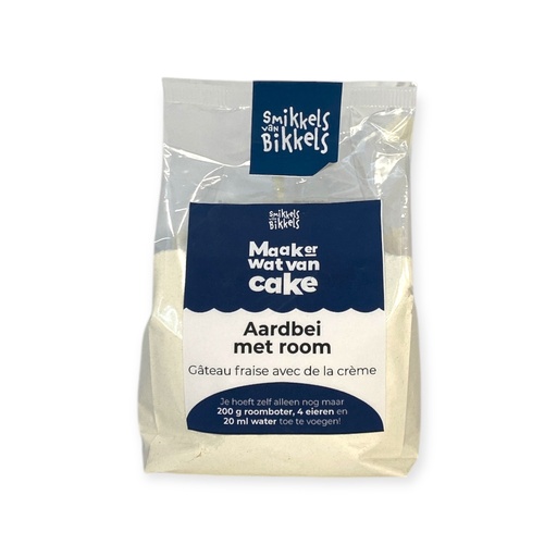 [38139] Smikkels van Bikkels -  Aardbeiencake met room 400 g