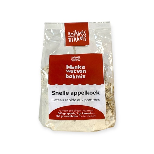 [38161] Smikkels van Bikkels -  Snelle Appelkoek 400 g