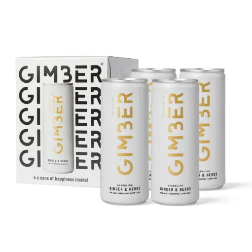 [1774] GIMBER ginger, lemon & herbs 4 x 250 ml BIO
