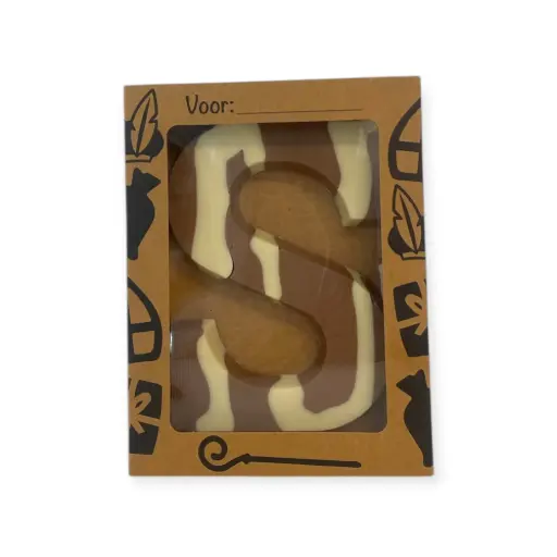 [11964] The Finest in Chocolate - Letter S Caramel Melk 150 g