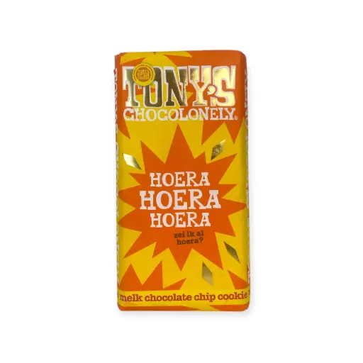 [90169] Tony's Chocolonely - Melk Choc Chip Cookie - Hoera 180 g