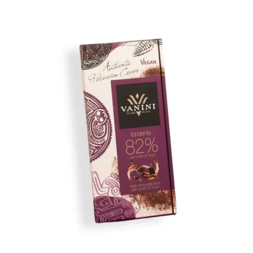 [17056] Vanini - Pure chocolade 82% met rum 100 g