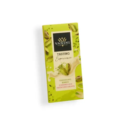 [17080] Vanini - Witte chocolade met gezouten pistache 75 g
