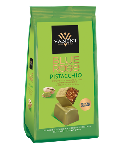 [17093] Vanini - Blue Rose Praline Pistache met hazelnootvulling 120 g