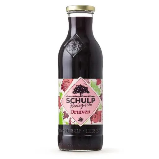 [1869] Schulp - groot Druivensap 750 ml BIO