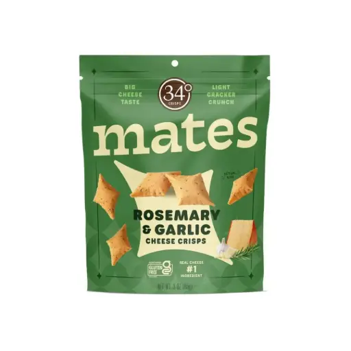 [1606] MATES - Rosemary & Garlic Cheese Crisps 85g    