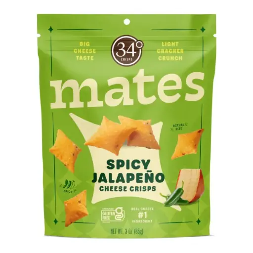 [1607] MATES - Spicy Jalapeno Cheese Crisps 85g    