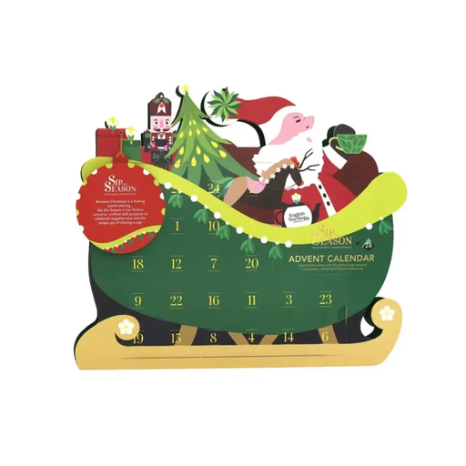 [99650] English Tea Shop - Santa Sleigh Advent Calendar 24tb BIO