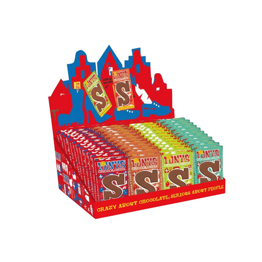 [90177] Tony's Chocolonely - Sinterklaas Display 60stuks x 180g    