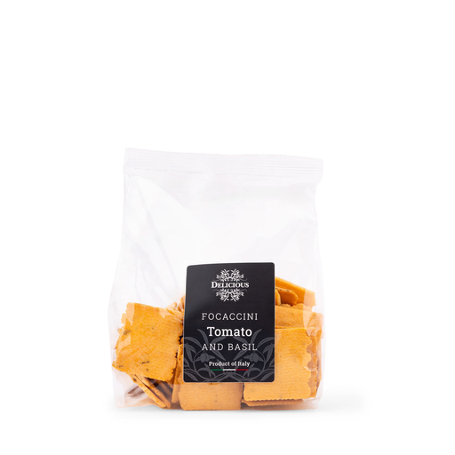 [7052] Delicious Food and Gourmet - Focaccini Tomato & Basil 150 g