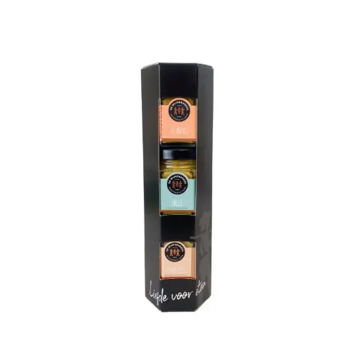 [11321] Wijndragers - Kadoverpakking Mosterd 3 x 45 ml